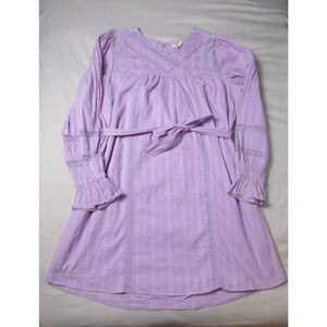 Allison New York Dress Large Lavender Lace Cottagecore Prairie Boho Victorian